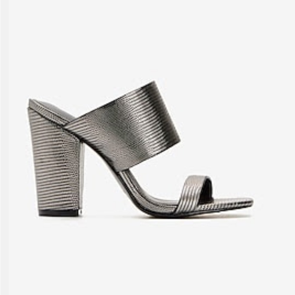 Express Gunmetal Heels